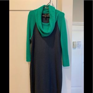 Color block sweater dress